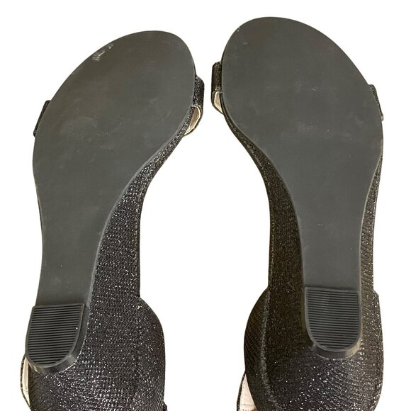 Ruby & Bloom Sparkle Platform Heels Sz 5 Ankle Strap Event Party Holiday - Picture 6 of 6